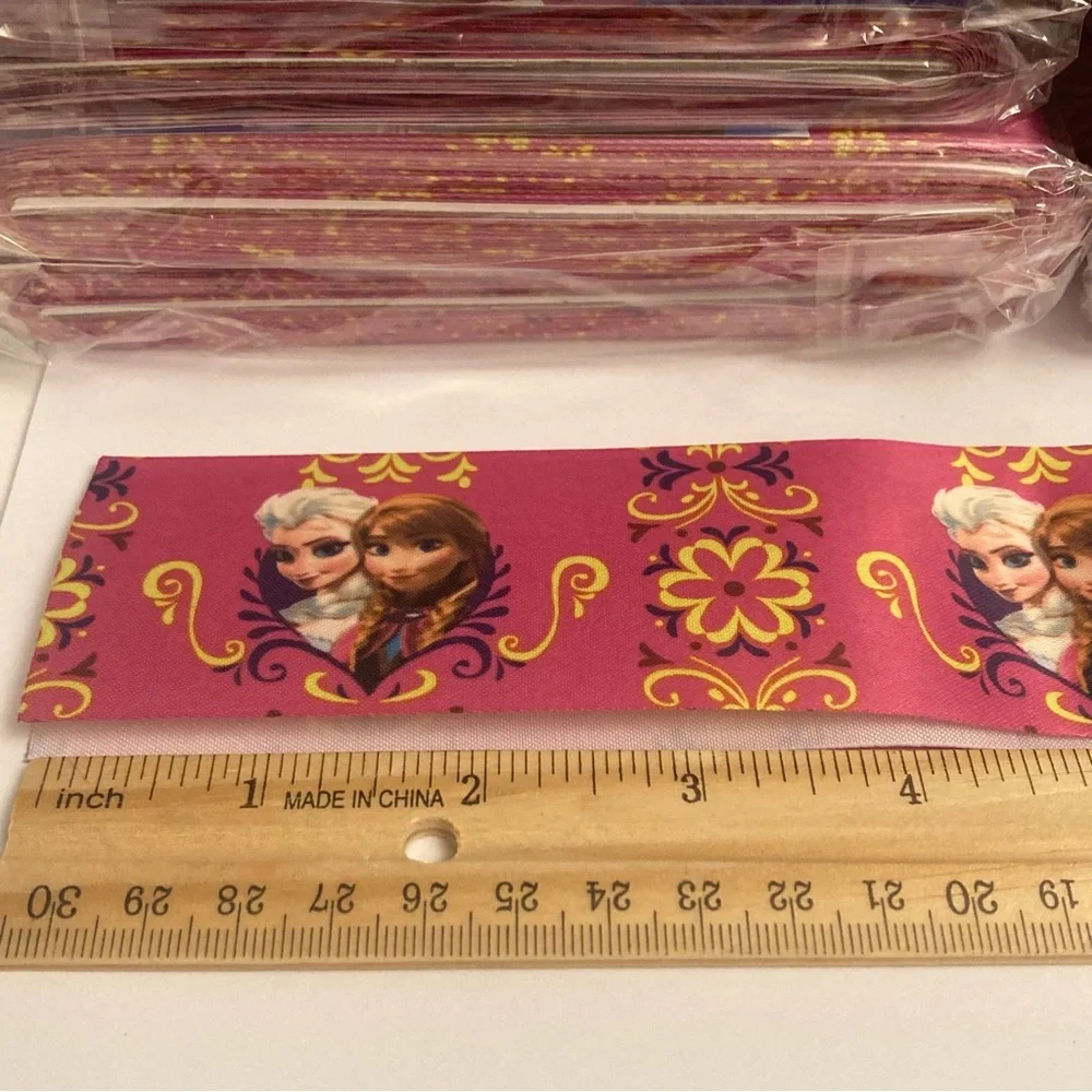 Disney Frozen Fancy Blanket Binding 4.75yd 20packs Anna Elsa Fabric Strips Craft